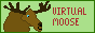 A digitally drawn green rectangle with a  moose on it. It says the words 'Virtual Moose'