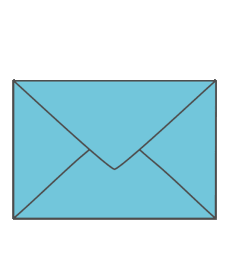 image of a blue envelope