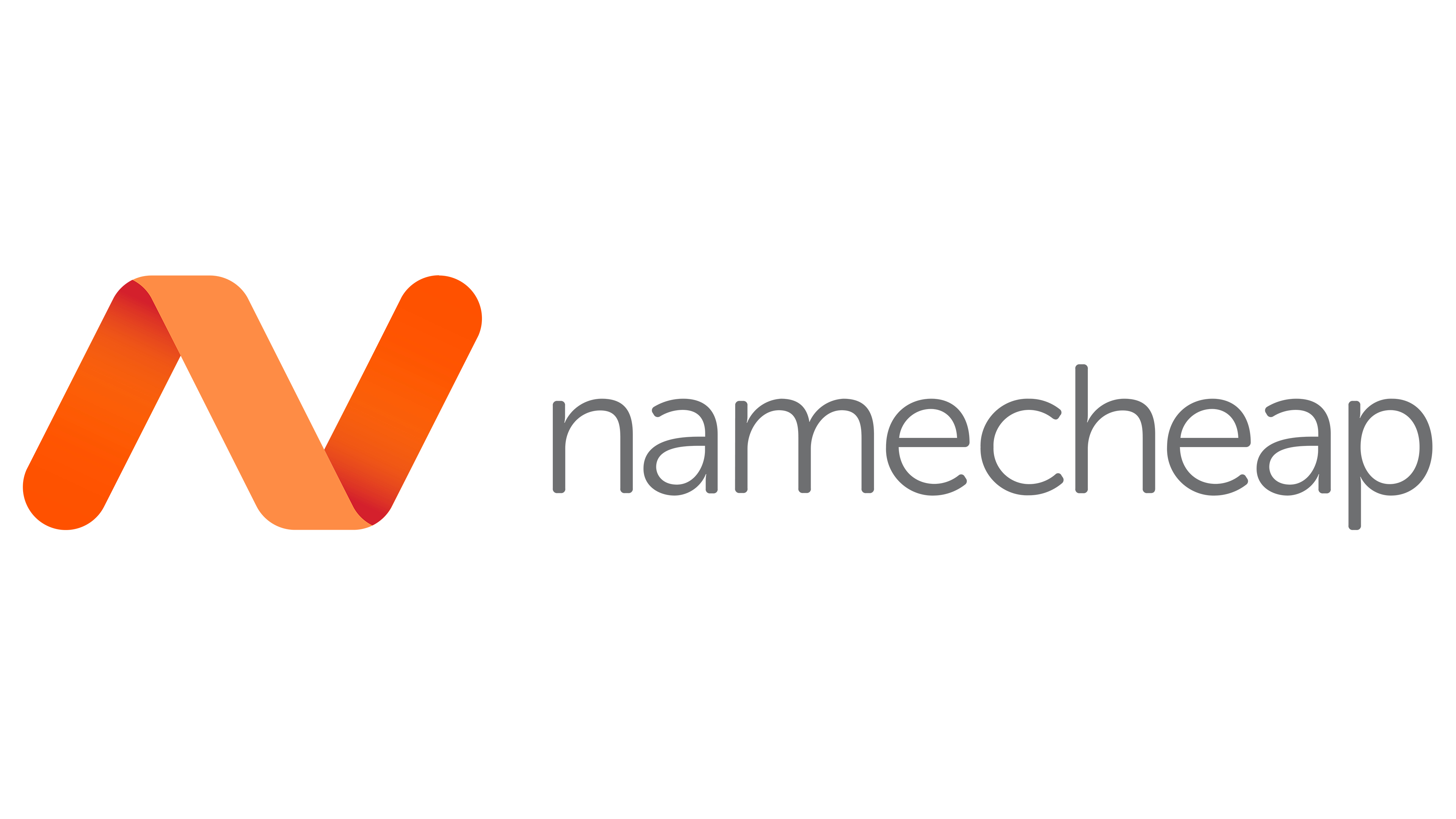 image of namecheaps logo. An orange N and next to it it says namecheap