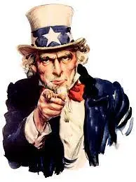 image of Uncle Sam pointing towards the screen