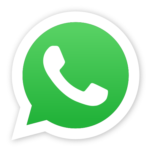 image of the whatsapp logo. A chat bubble with a white outside, green center, and a white phone in the middle